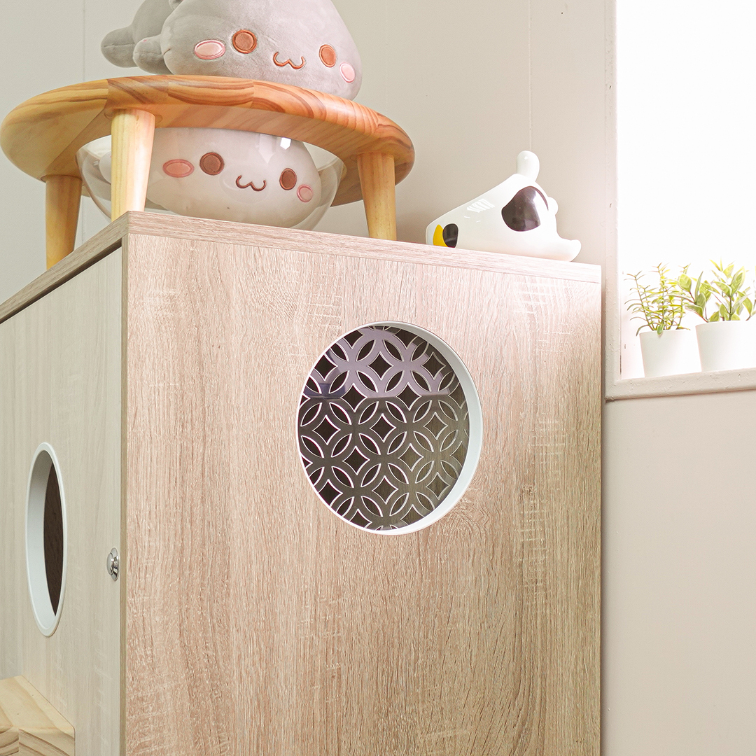 洞洞貓傢俱-通風窗花：招財款