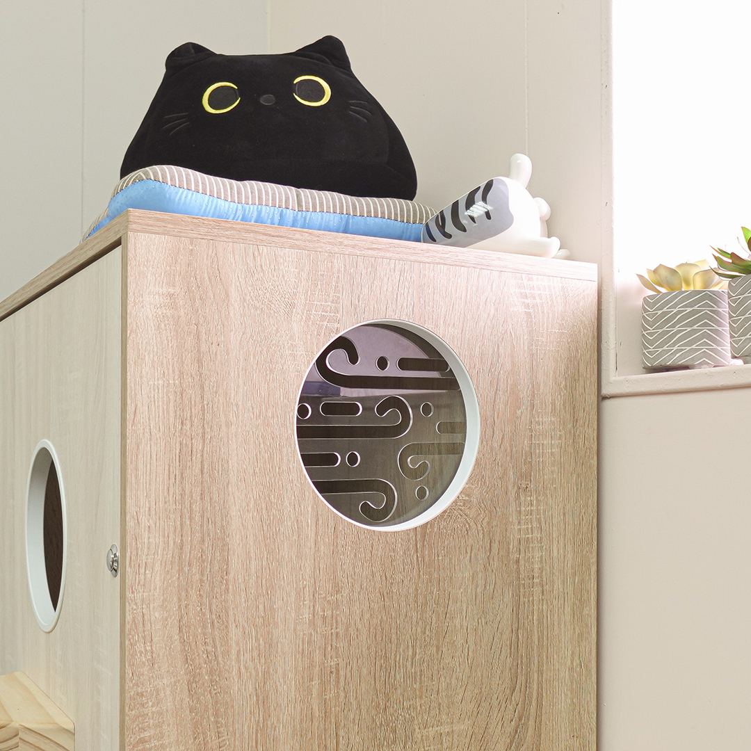 洞洞貓傢俱-通風窗花：微風款