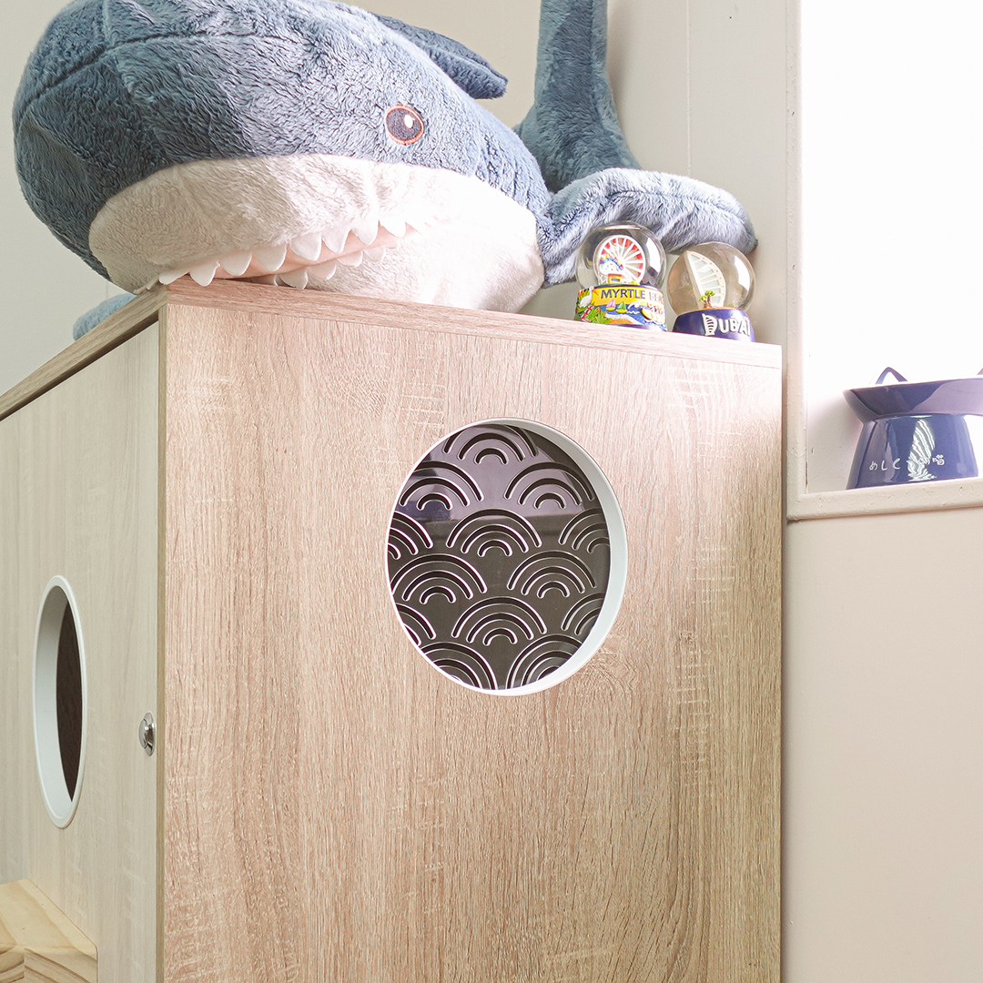 洞洞貓傢俱-通風窗花：浪花款