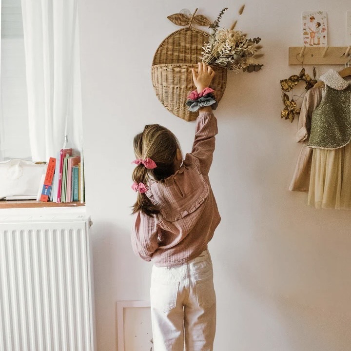 法國 Luciole et Petit Pois/ Scrunchie / 軍綠棉紗