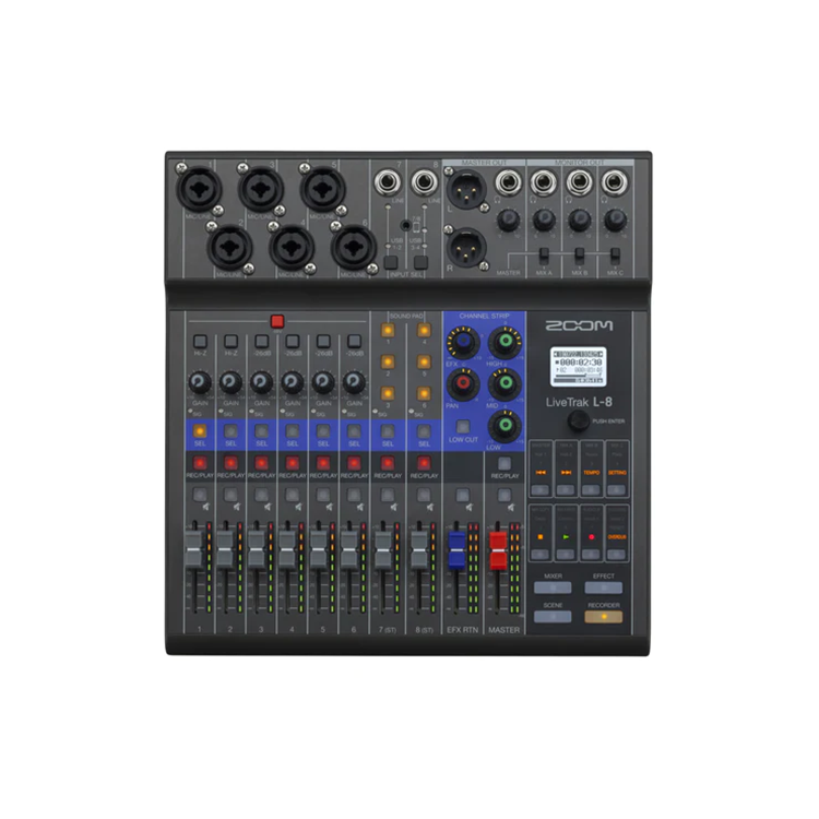 Zoom LiveTrak L-8 Digital Mixer + Recorder