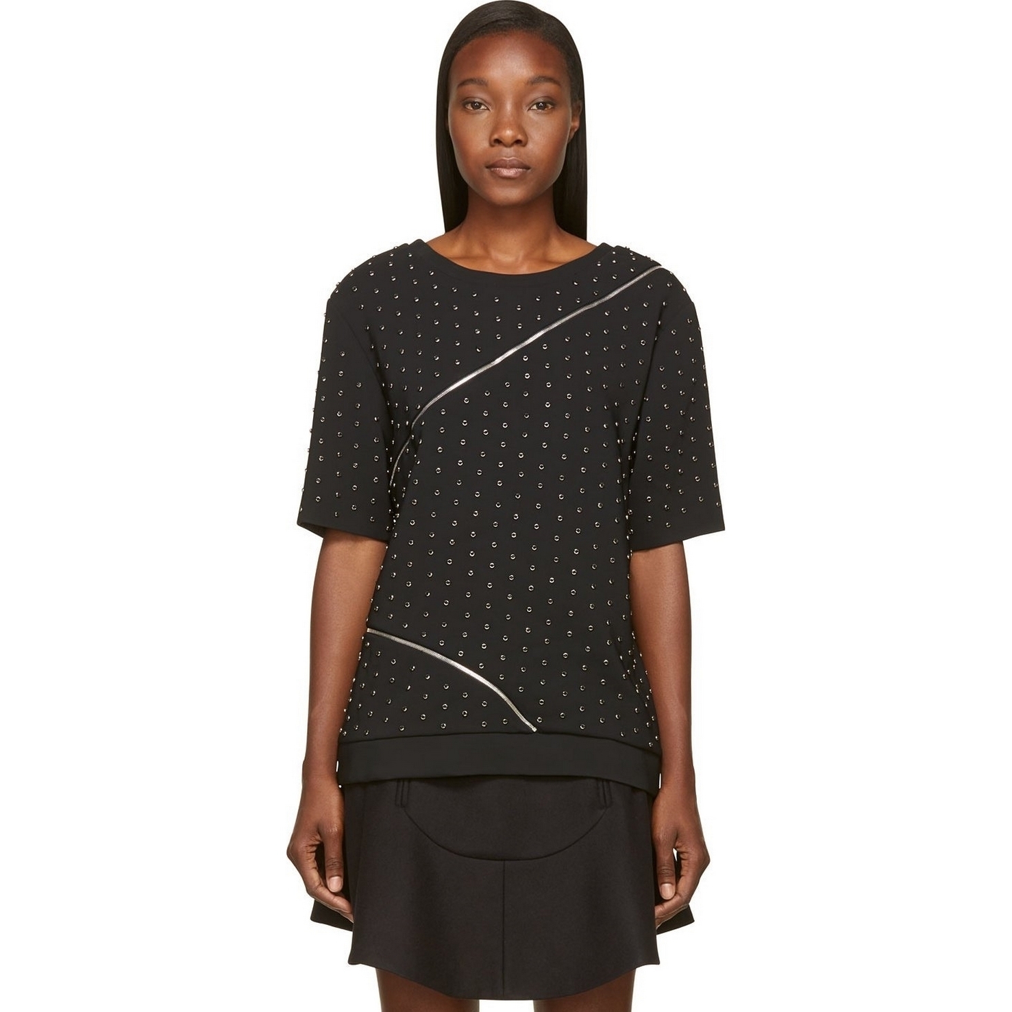 Jay Ahr - 鉚釘拉鍊造型上衣