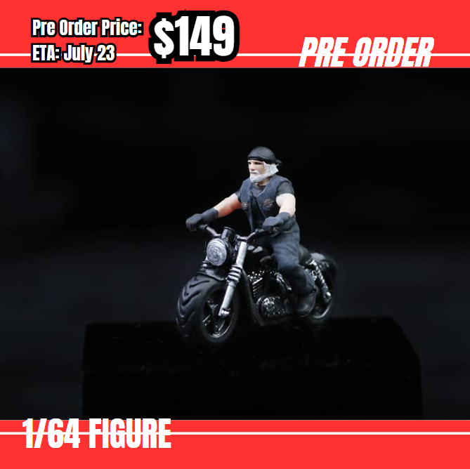 Pre Order-$149 Moreart 1:64 Figure - Harley Motorcycle Uncle [OD25/05]