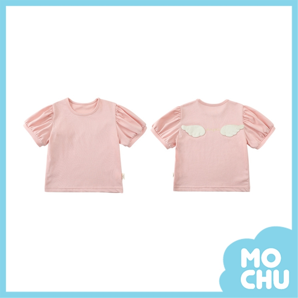 天使翅膀泡泡袖上衣(三色)