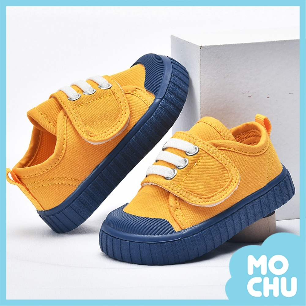 (18碼現貨)撞色魔術貼學步鞋