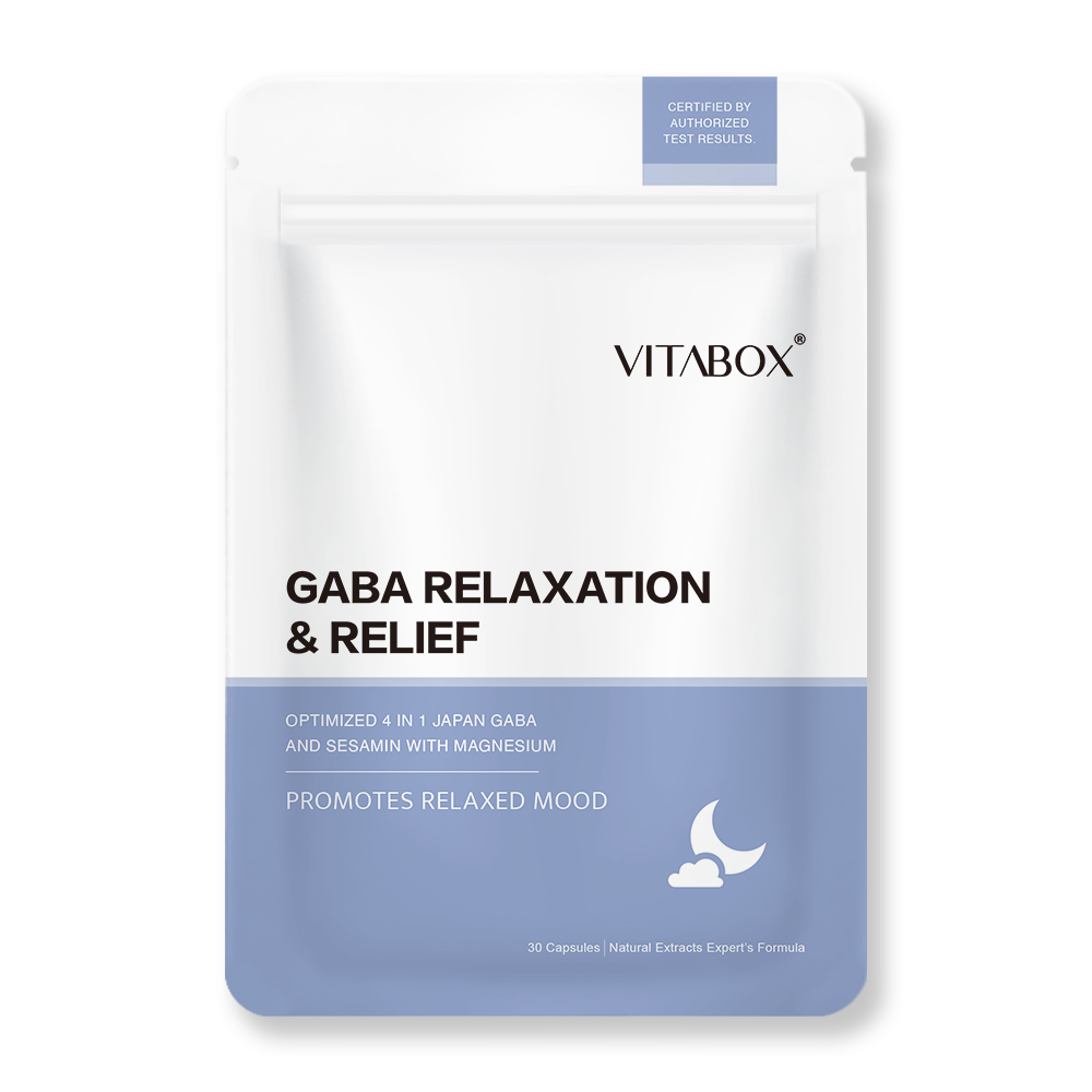 【入睡專科】4合1日本專利GABA+高濃度97%芝麻素+海洋鎂 Vitabox®