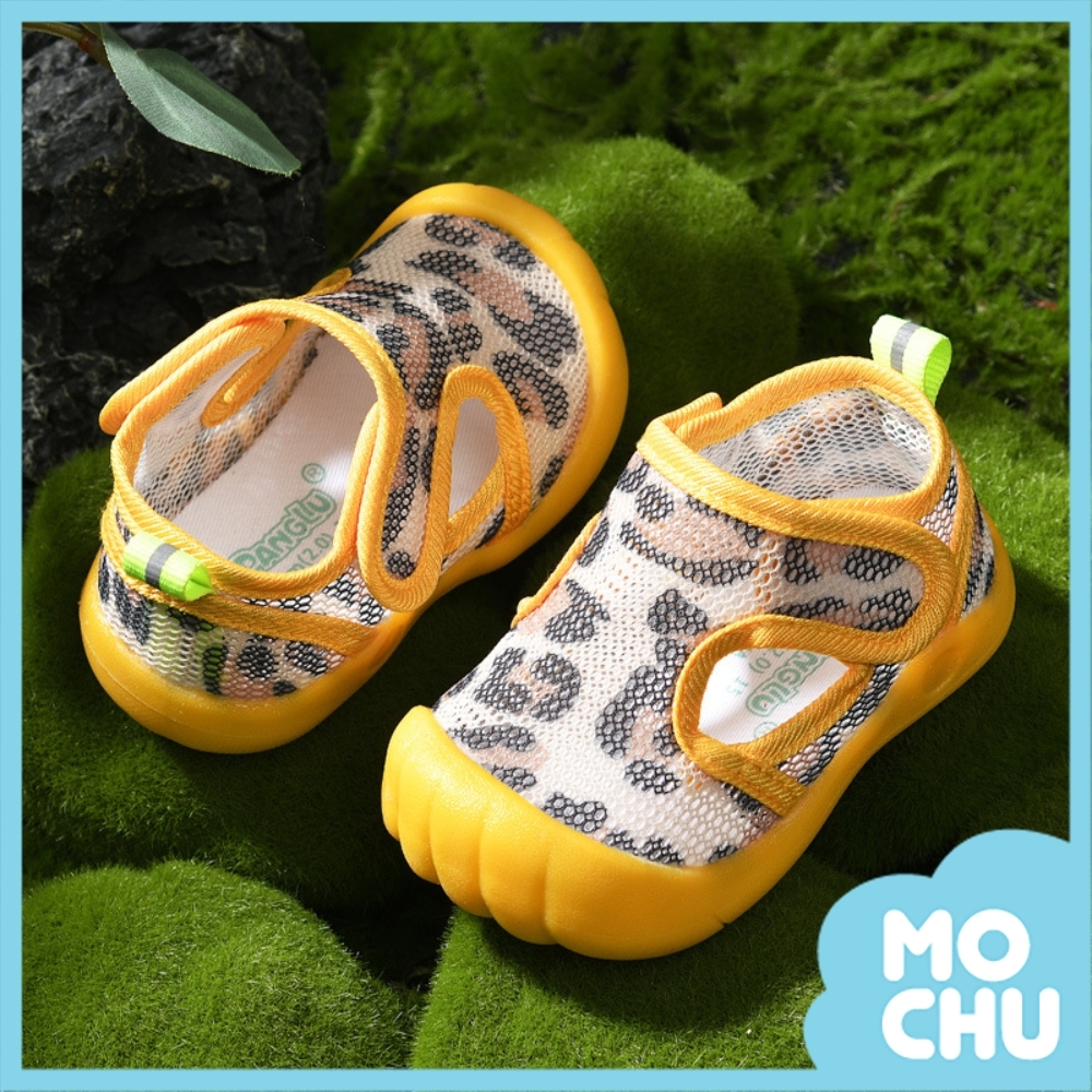 熱情豹紋防滑學步鞋
