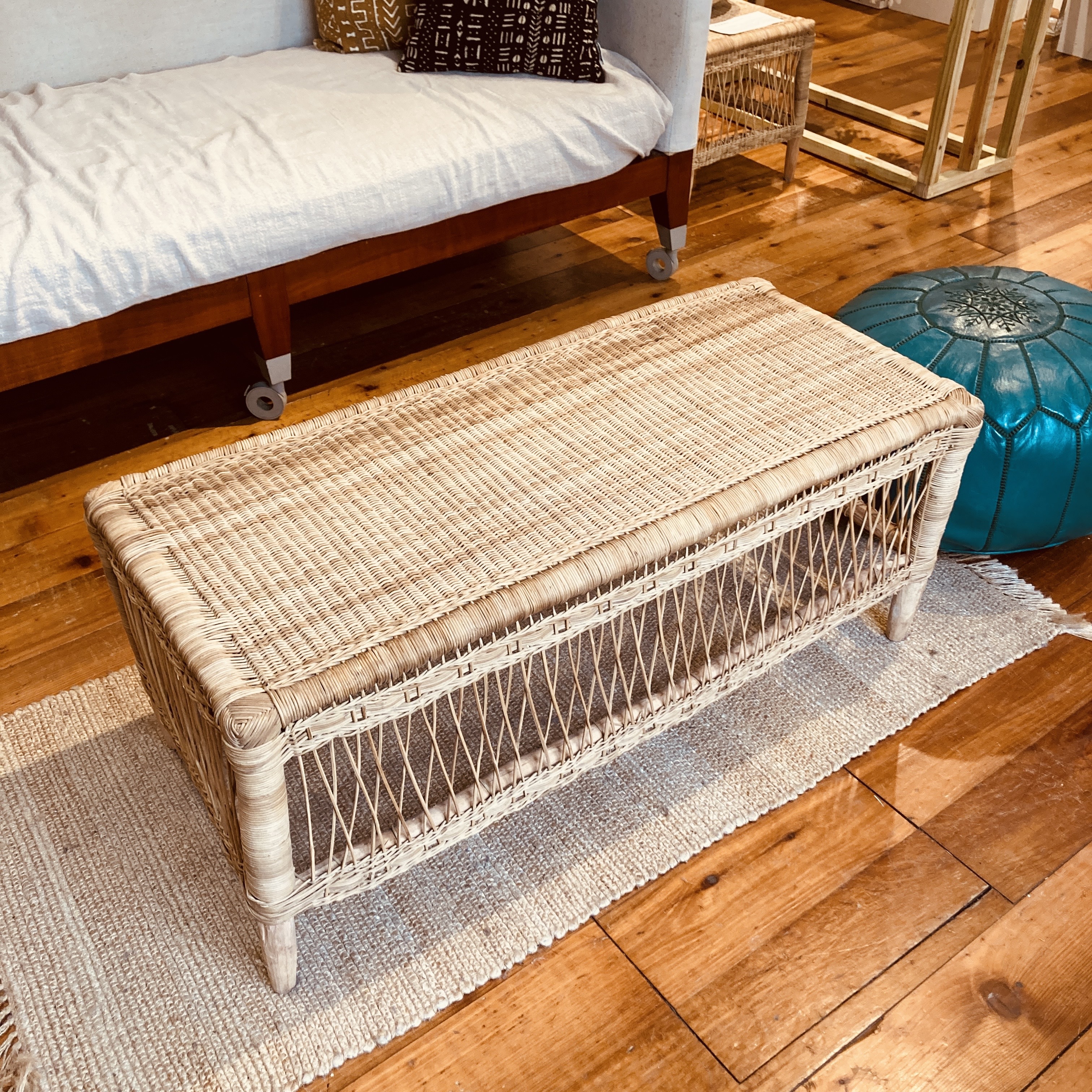 全手工編織藤椅｜長凳｜馬拉威