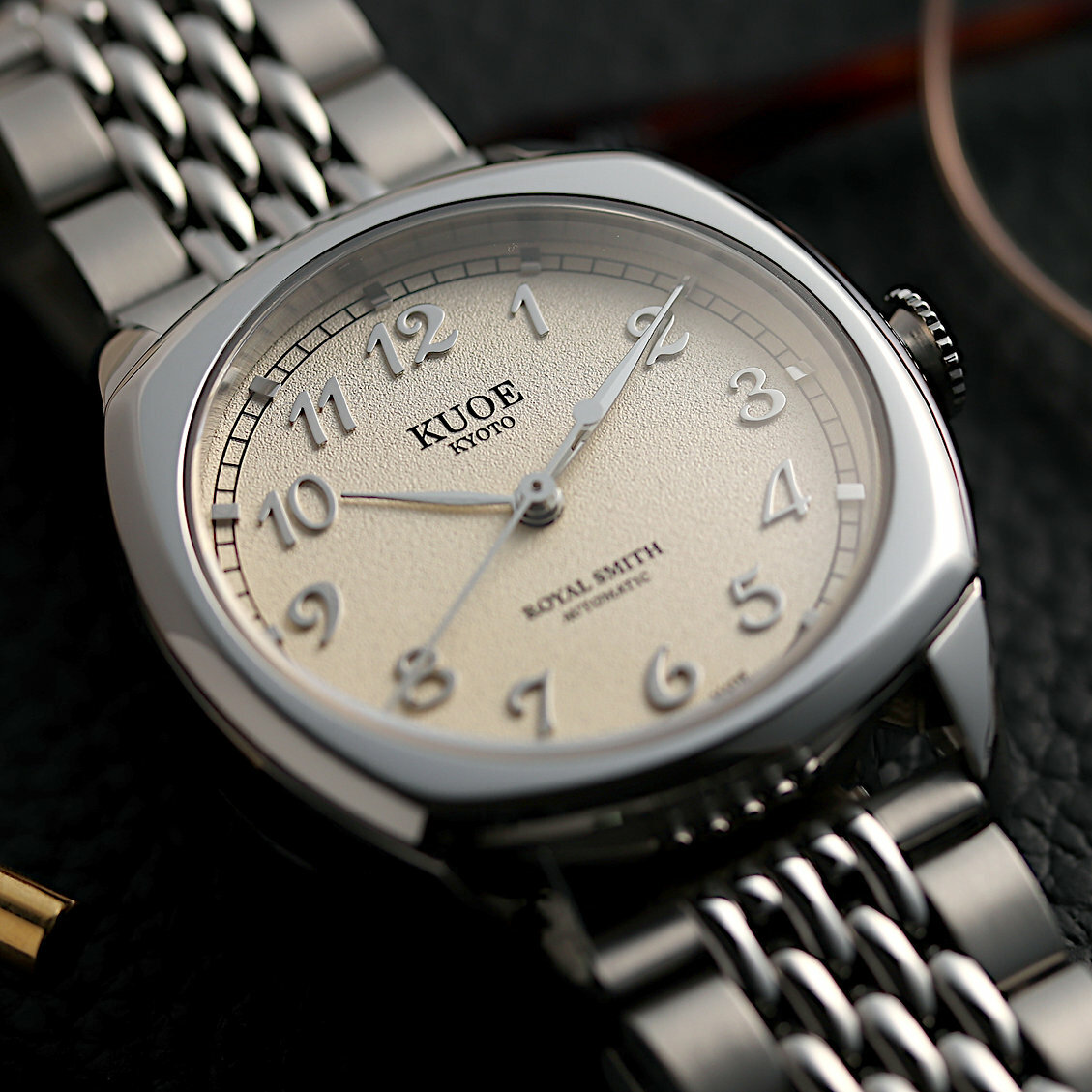 Royal Smith 90-008 - Silver Indexes Dial with Metal Bracelet