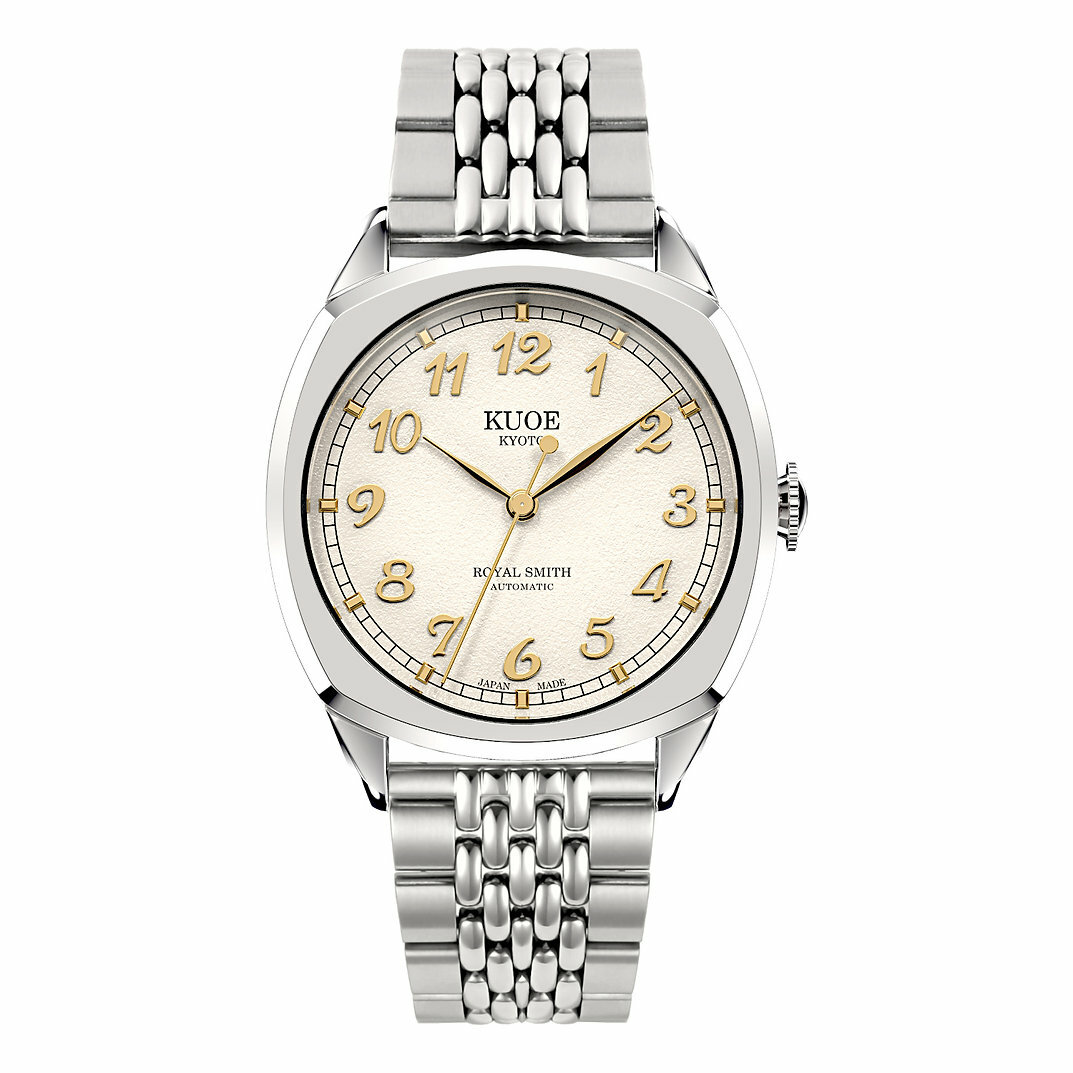 Royal Smith 90-008 - Gold Indexes Dial with Metal Bracelet