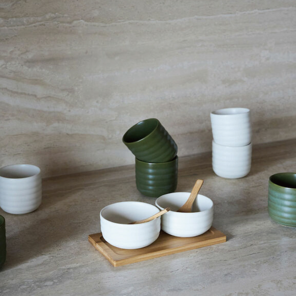 Sagaform-Ellen系列,馬克杯及小碗湯匙組,適合熱紅酒及熱酒釀使用。