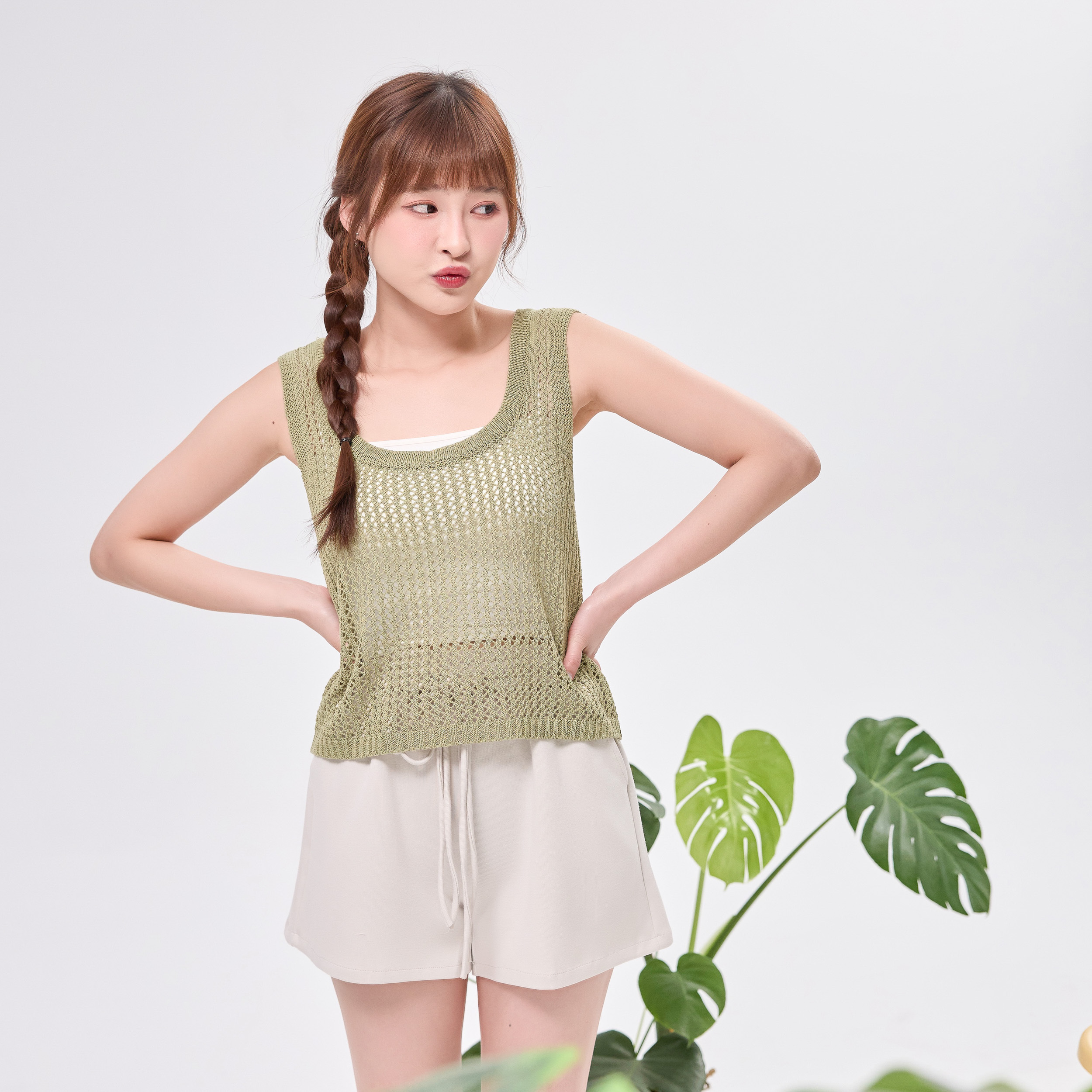 法朵Fado shop｜抽繩銅銨綿短褲 220B011 四色