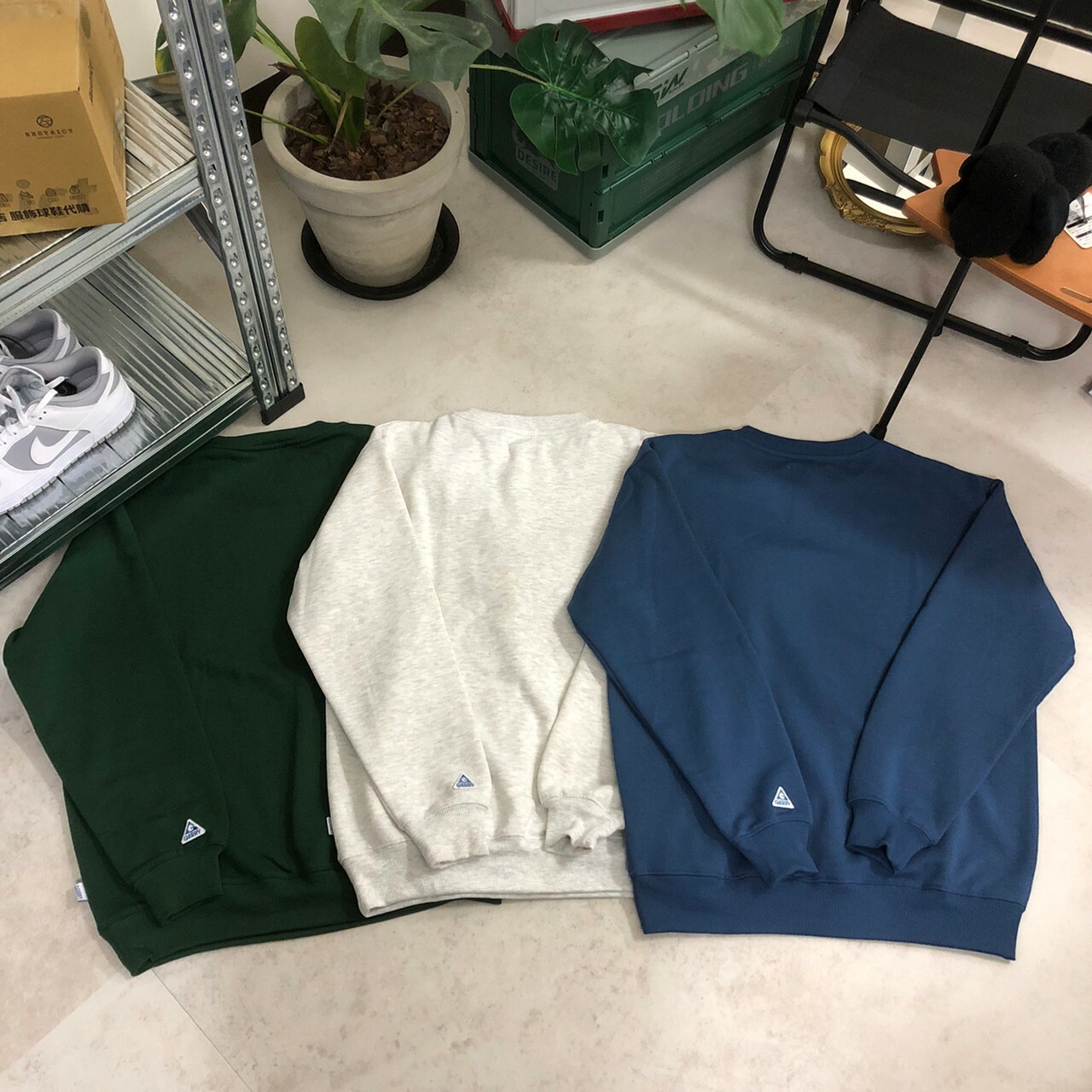 GERRY 字母刺繡內刷毛大學Tee GE23AWC07