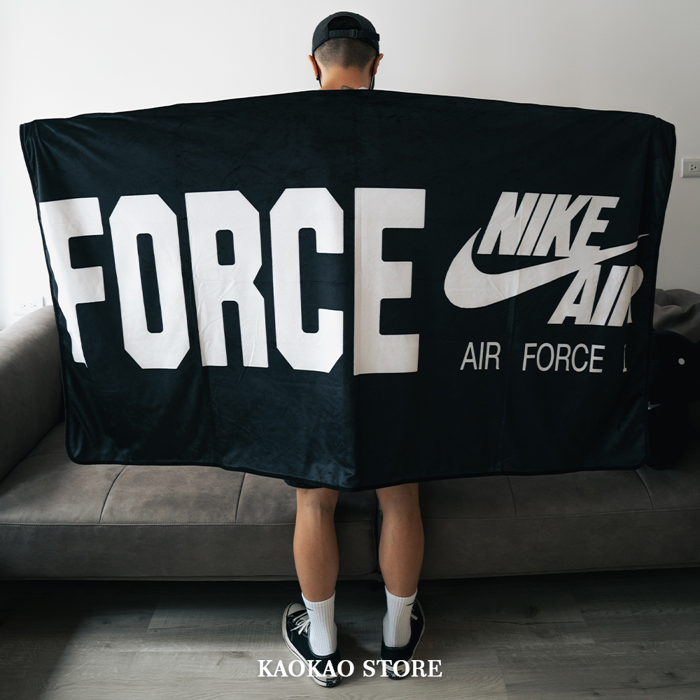 NIKE Air Force1 空軍一號 40週年 限定款 黑色 毛毯【TL002-010A】