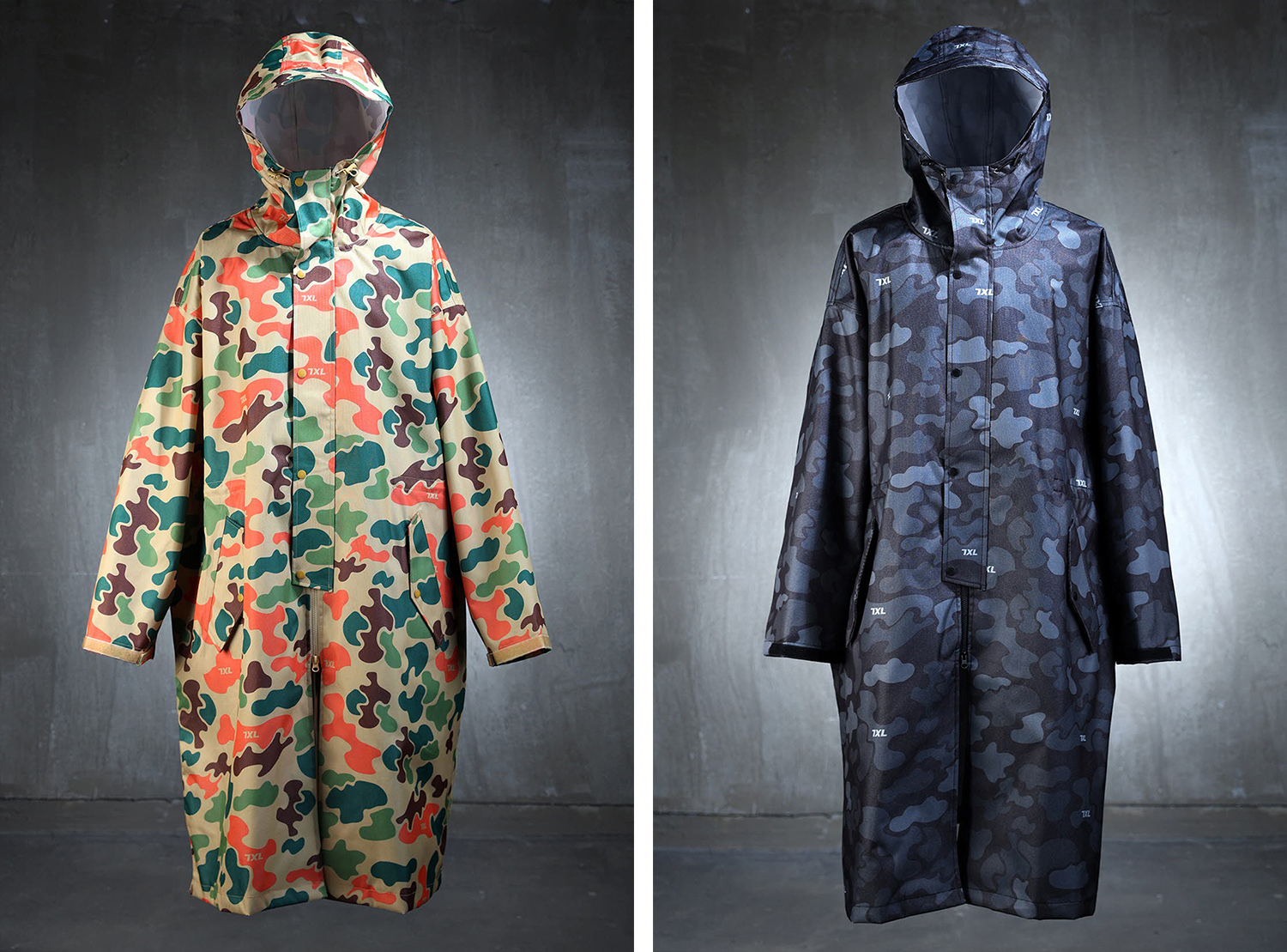 (韓國限時特價)迷彩完美防水雨衣
