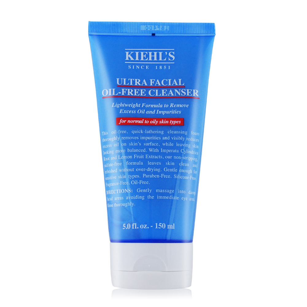 KIEHL’S 契爾氏 冰河保濕無油清爽潔面慕斯(150ml)-國際航空版