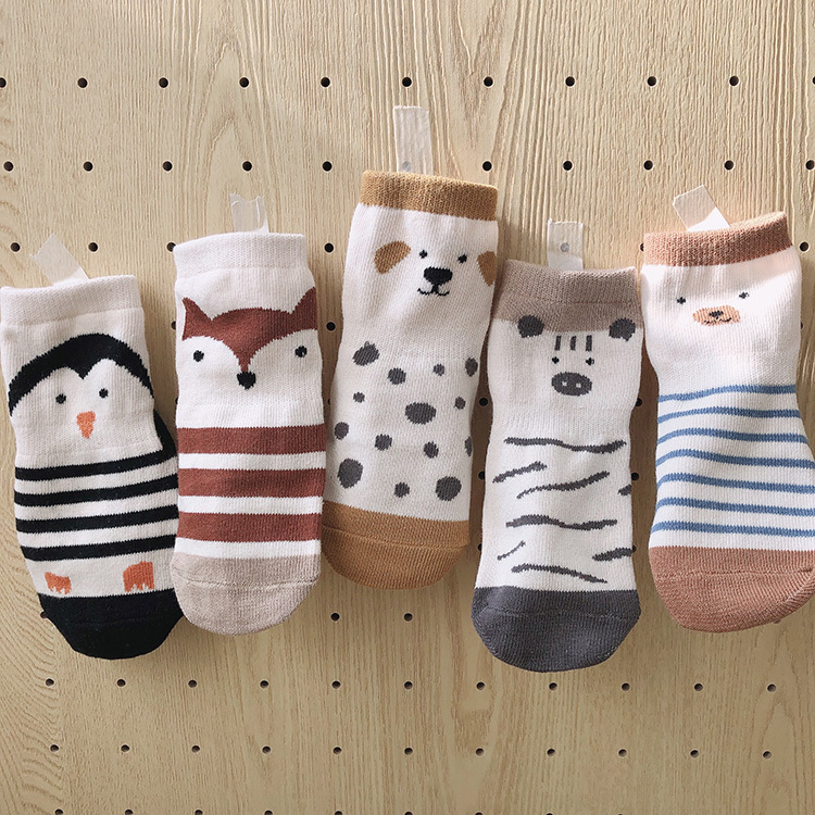 可愛動物止滑襪組｜薄款