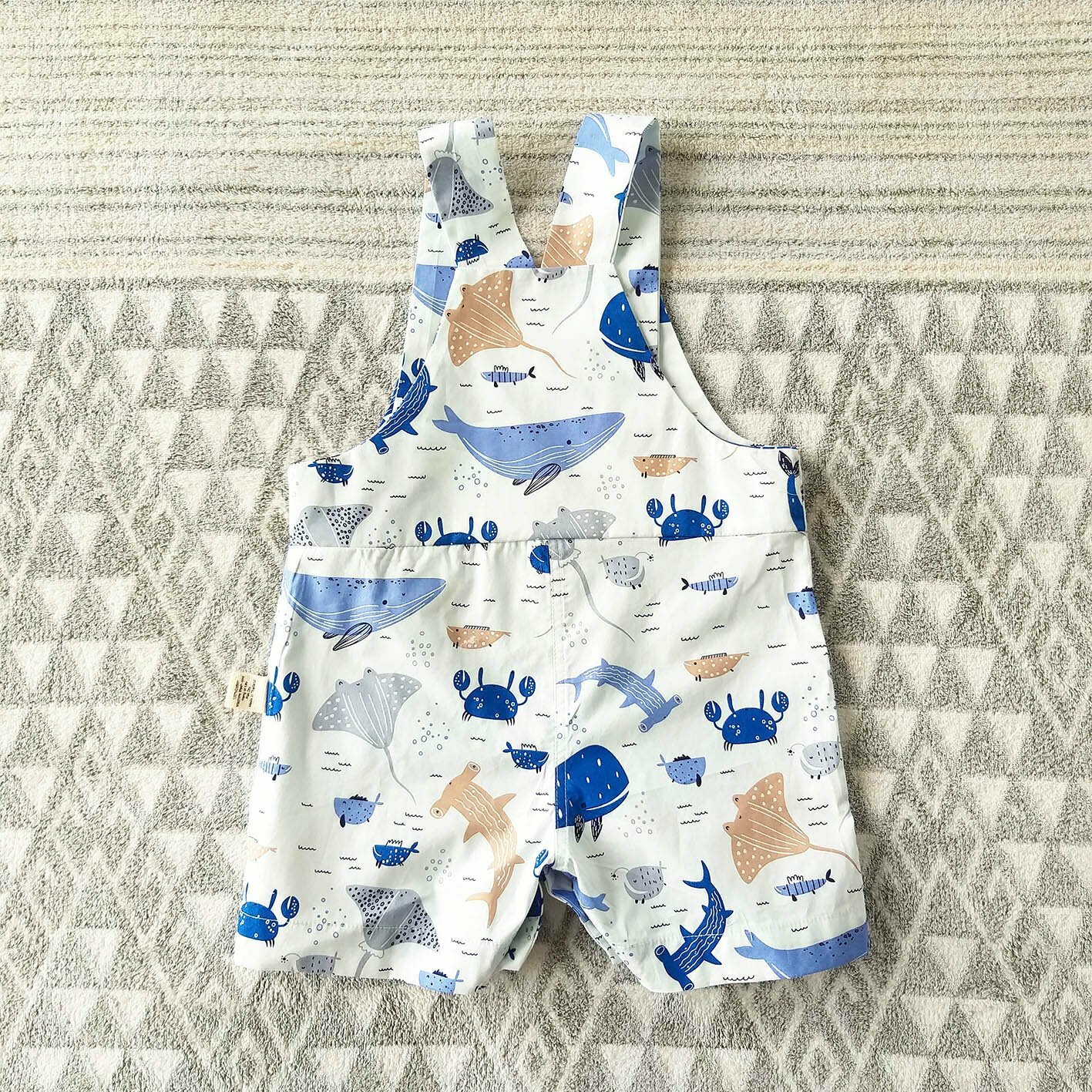 F23WE_SS23_O🦈🐙AQUATIC WHITE JUMPSUIT(Hey Pilgrim)