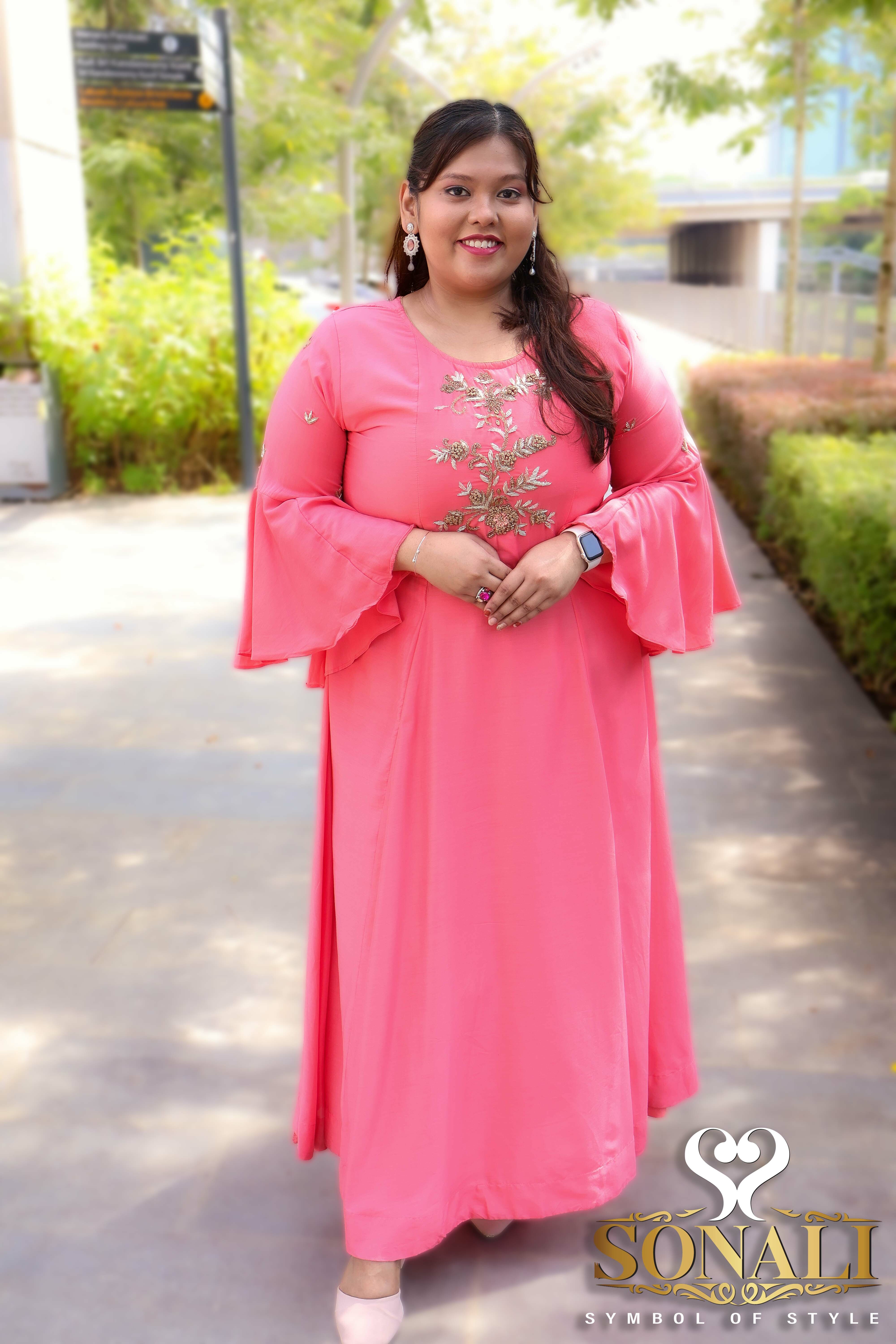 Sonali Premier Quality Designer Collection / Women Plus Size Gown / Long Dress