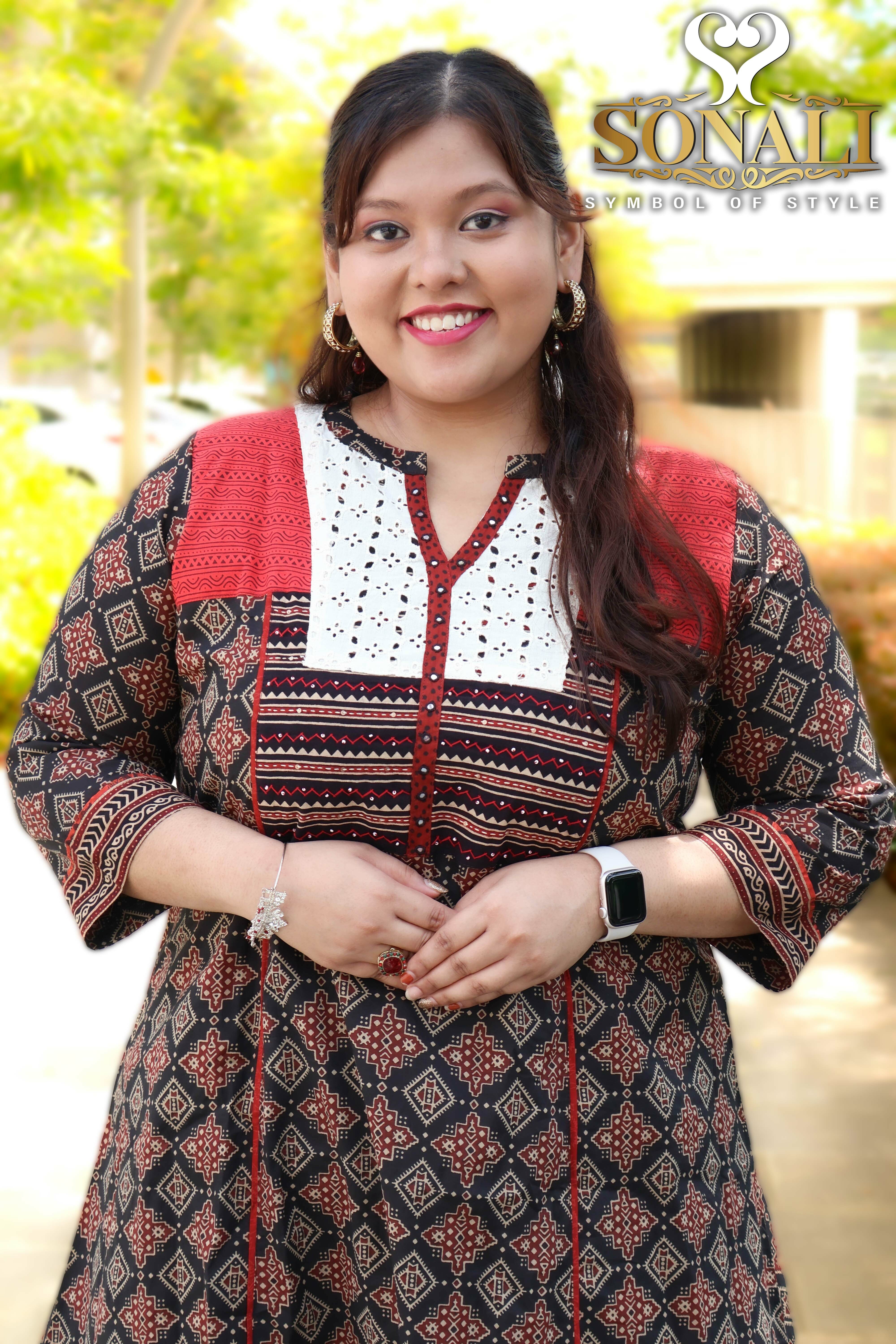 Sonali Premier Quality Women's Long Flare Kurti / Long Dress