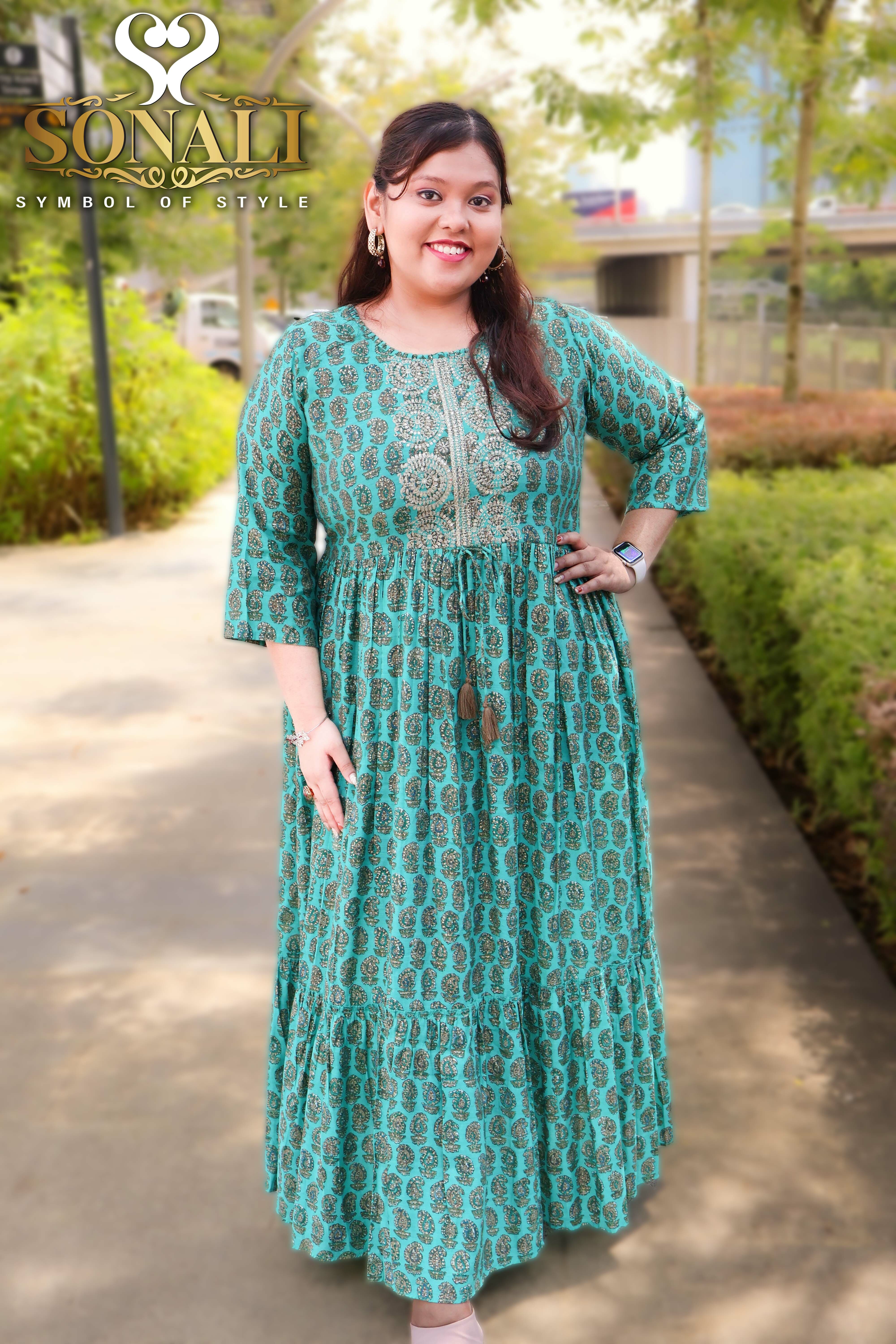 Sonali Premier Quality Designer Gown Collection / Women Plus Size Gown / Long Dress