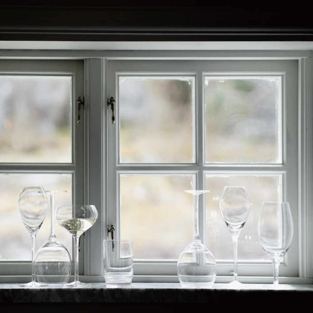 sagaform全系列的玻璃杯款,有特殊細緻杯腳設計