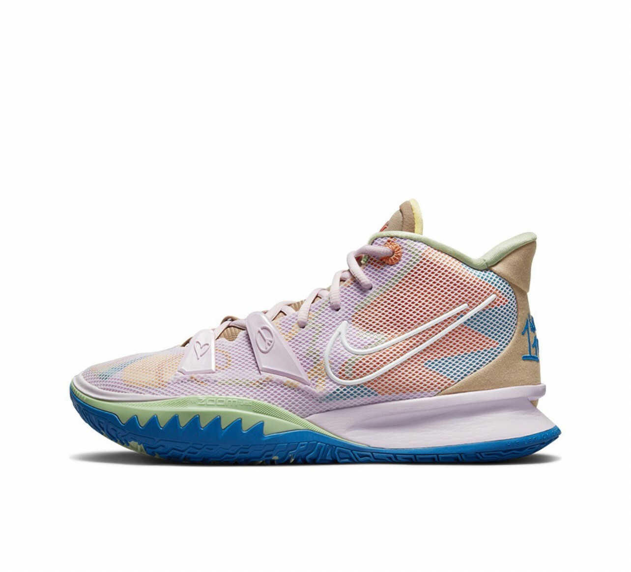 代購 Nike kyrie 7"world people"和平與愛 實戰藍球鞋 國內版 淡粉色 MAY-