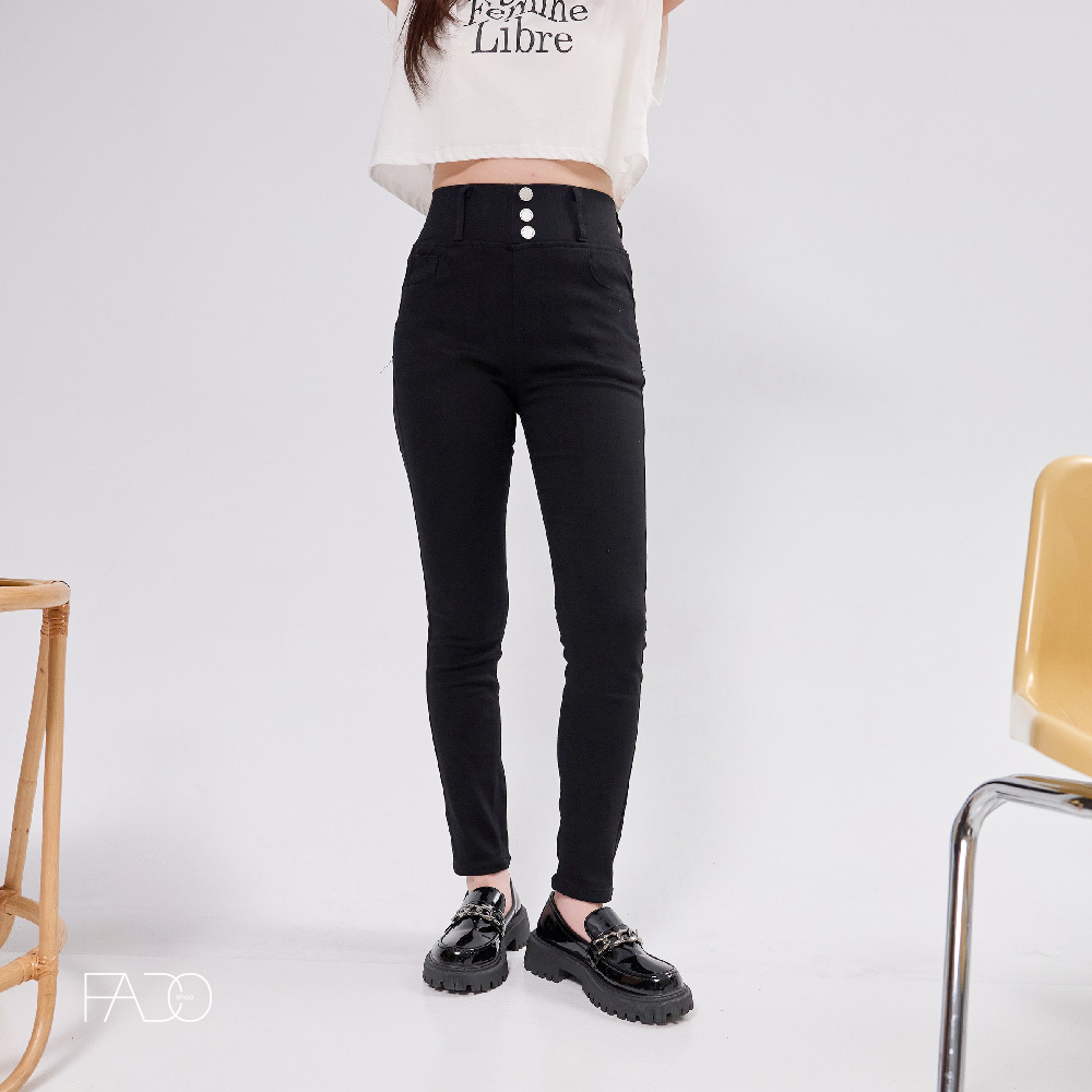 法朵Fado shop｜涼感收腹彈鉛筆褲 279C012 黑 S~XL