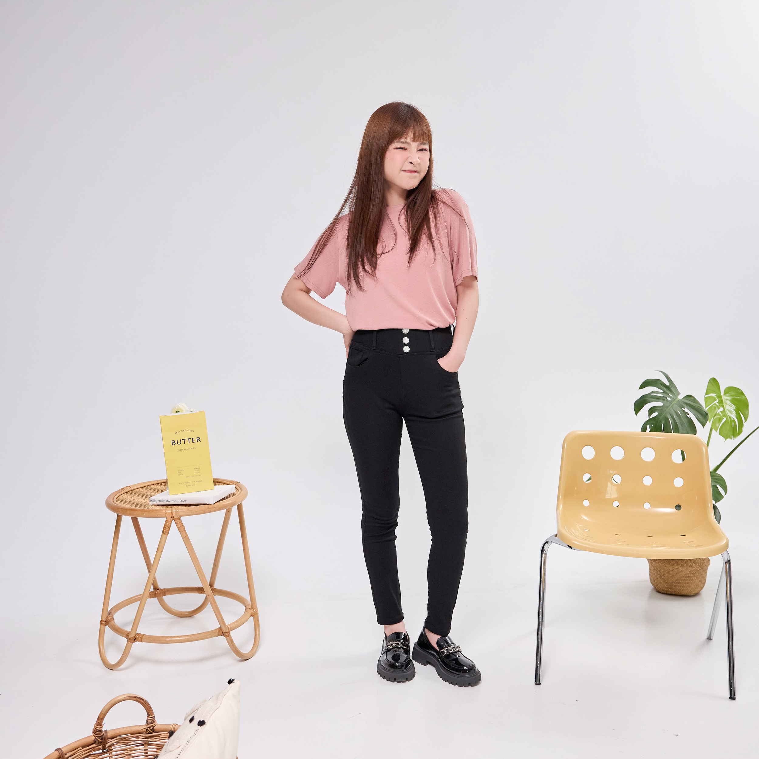 法朵Fado shop｜涼感收腹彈鉛筆褲 279C012 黑 S~XL