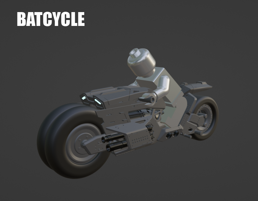 [Leqo][Parts][In Stock] Batcycle (Minifigures Not include)