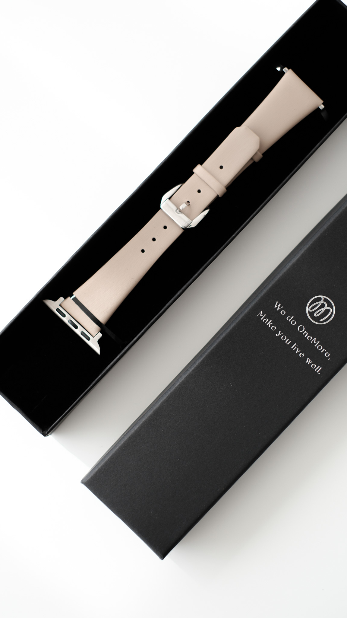 Apple Watch 質感細款絹絲牛皮錶帶 暖柔沙