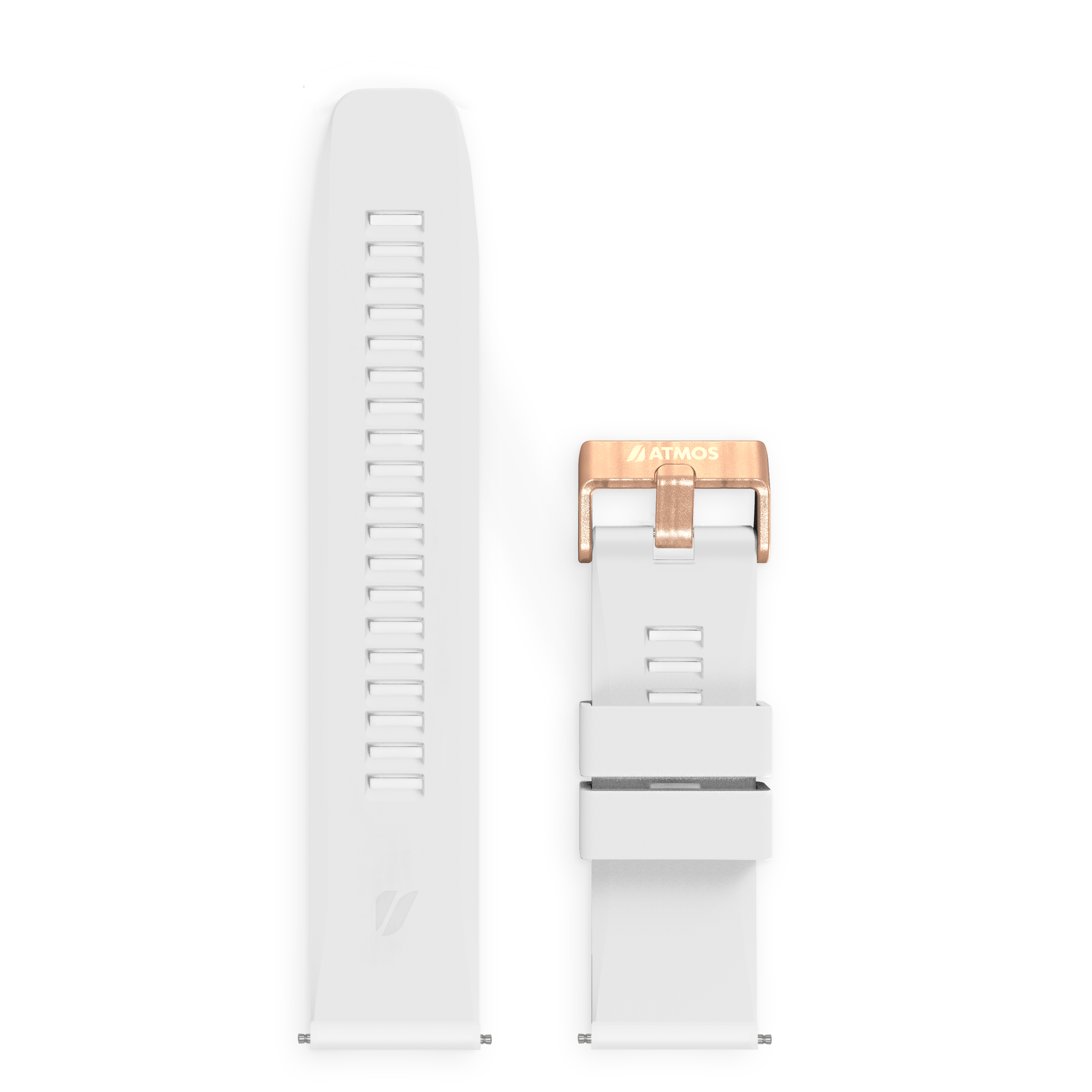 MISSION2 / MISSION3 白金款矽膠錶帶-M