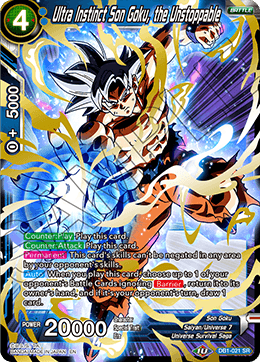 Db1-021 Ultra Instinct Son Goku, The Unstoppable