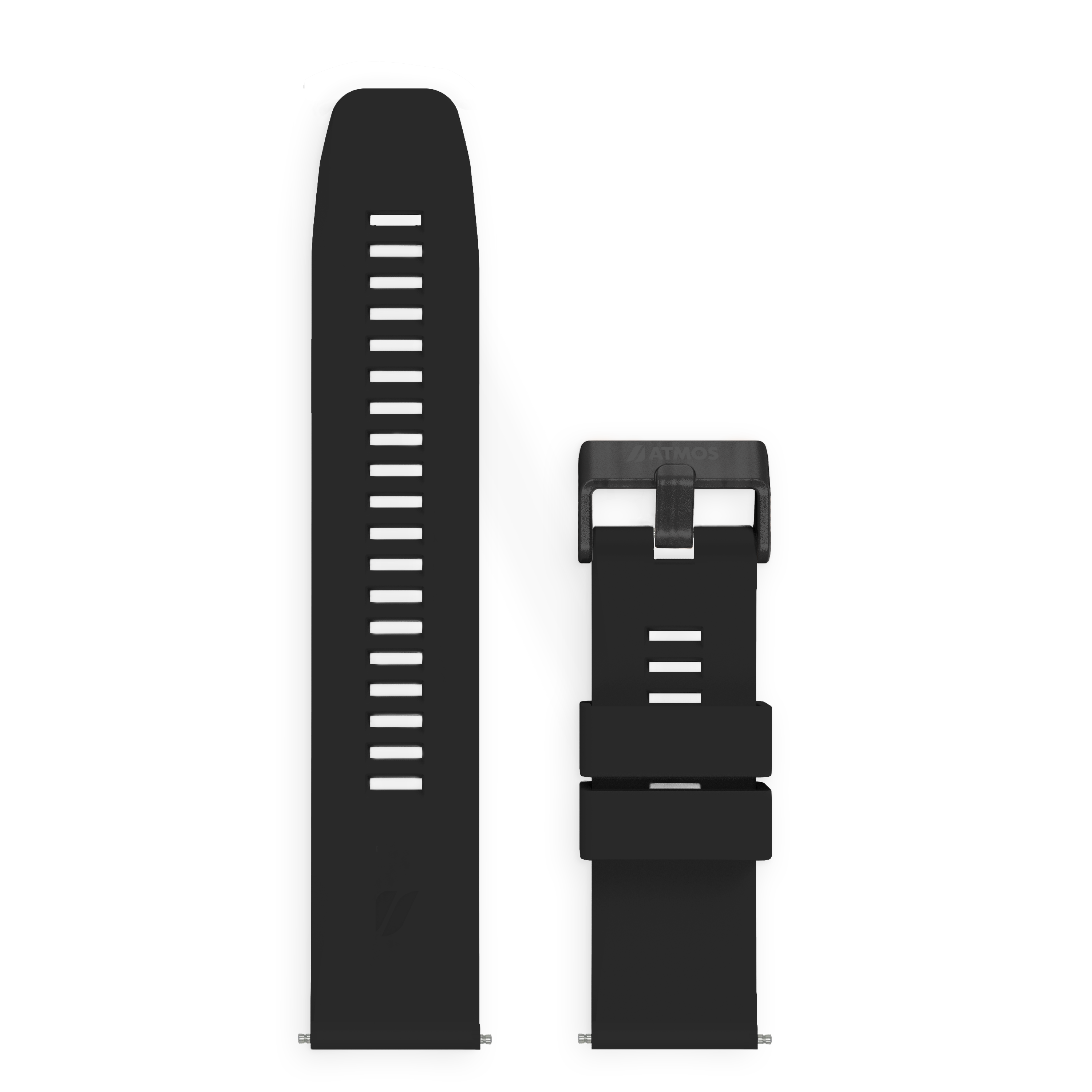 MISSION2 / MISSION3 鈦黑款矽膠錶帶-M