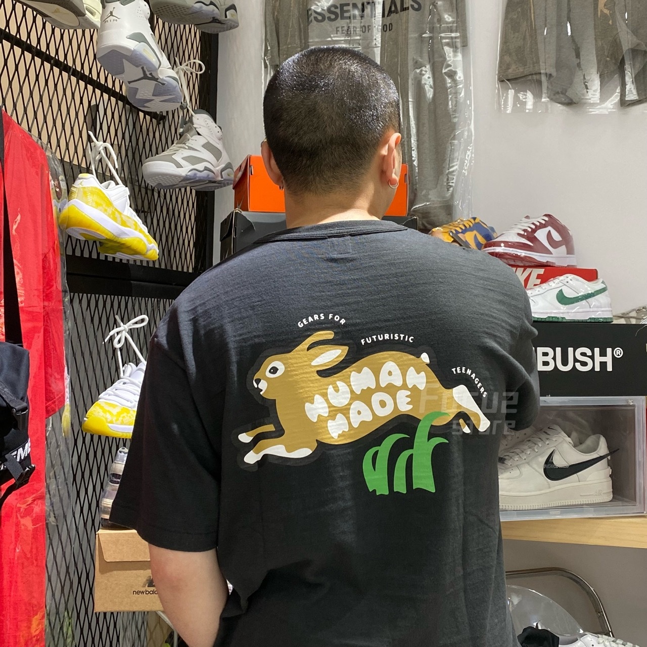 Human Made Rabbit Graphic #02 T-Shirt Black (HM24TE002)