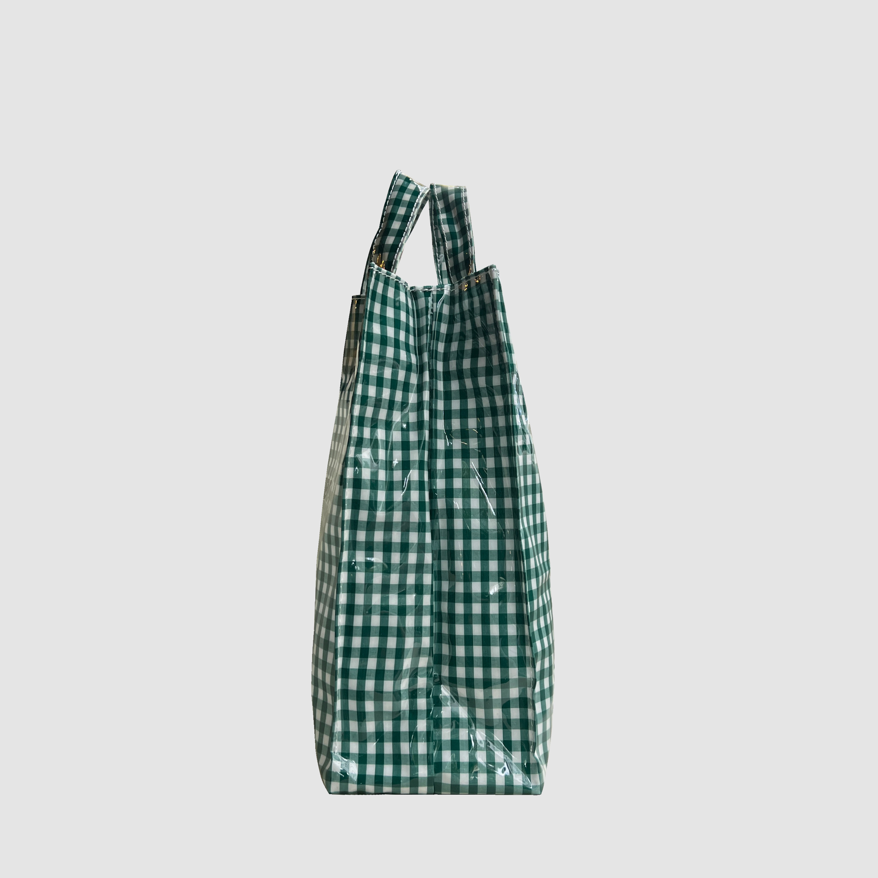 TEMBEA - PAPER TOTE / MEDIUM / GINGHAM / GREEN