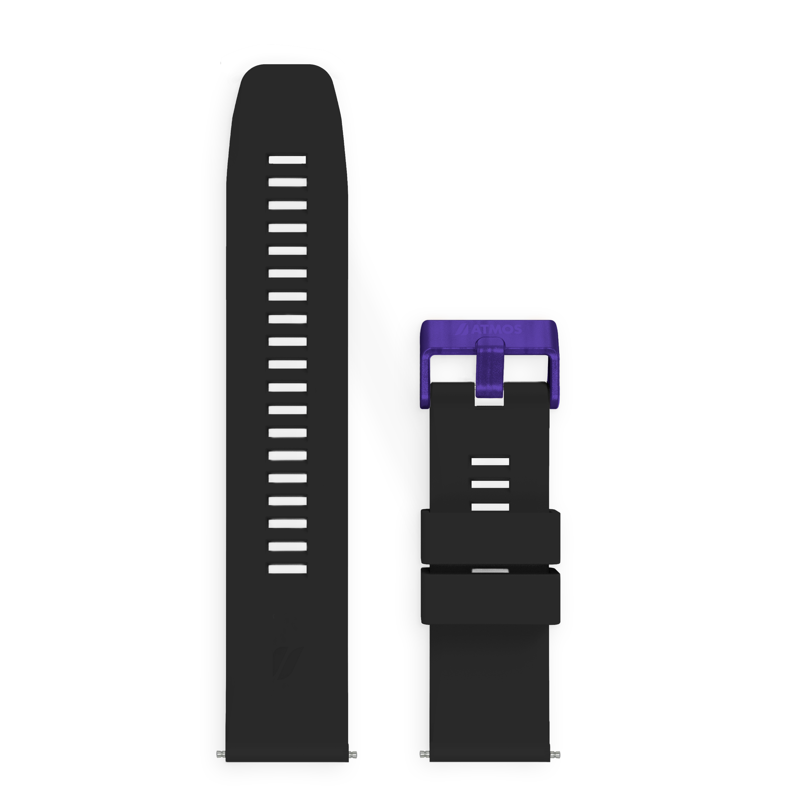 MISSION2 / MISSION3 黑紫款矽膠錶帶-M