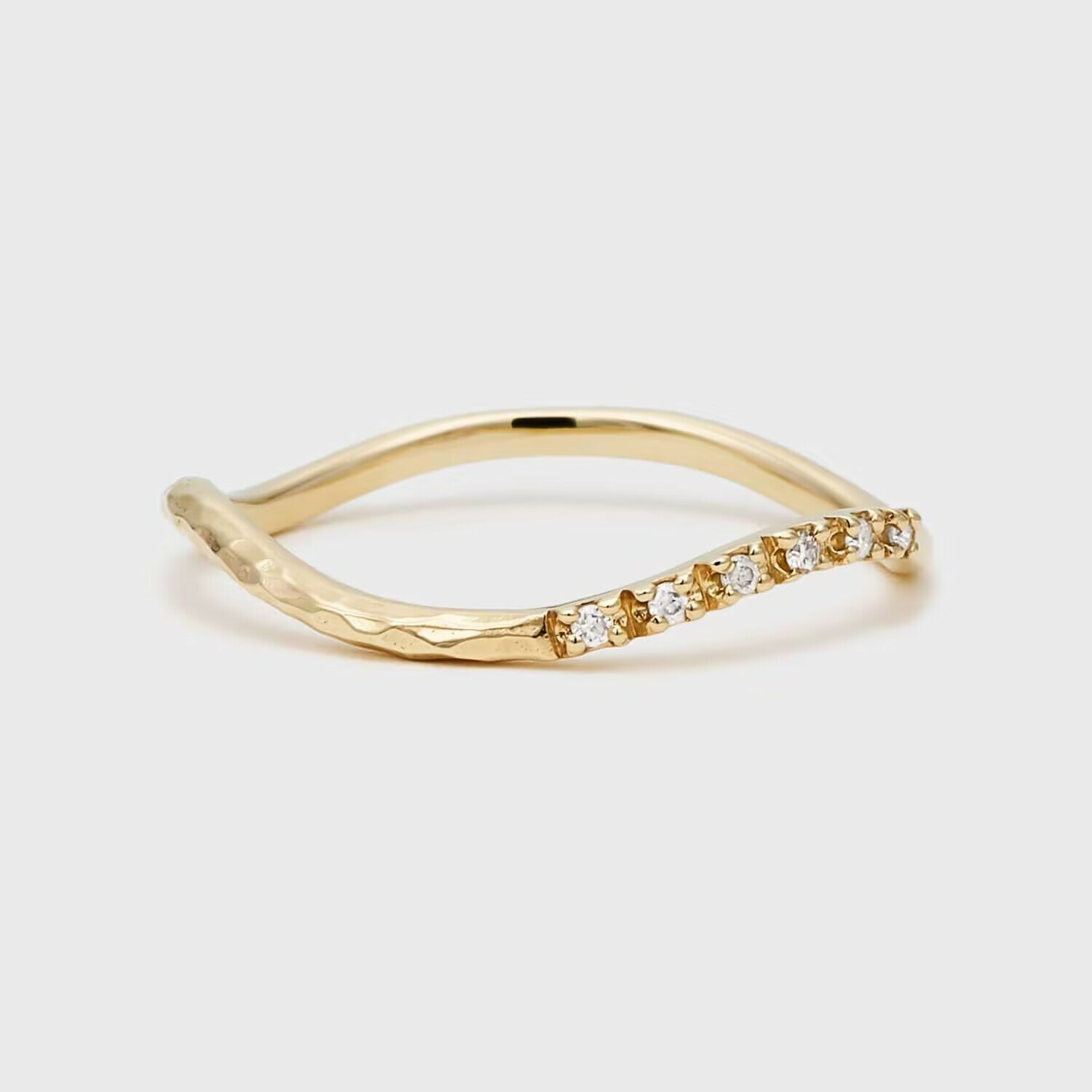 【輕奢】曲線的詩-14K金+925純銀白鋯石