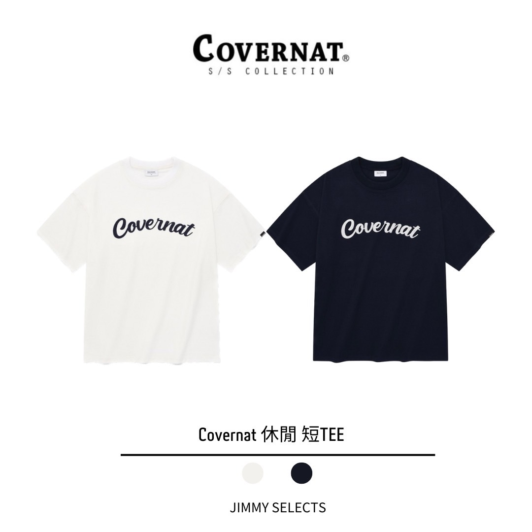 韓國代購 COVERNAT Snowyan Flow 徽標 短袖 上衣 TEE 兩色 MAY-