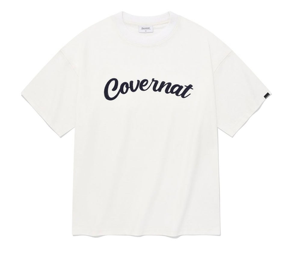 韓國代購 COVERNAT Snowyan Flow 徽標 短袖 上衣 TEE 兩色 MAY-