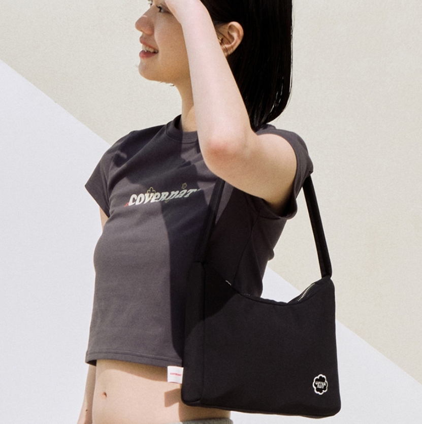 韓國代購 COVERNAT 尼龍流浪包 單肩包 拉鍊 三色 MAY-