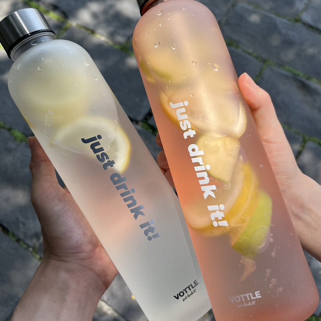 【現貨】Vottle Just Drink It 韓國 文創 環保 時間 隨行杯 霧面 水壺 水瓶 1000ml