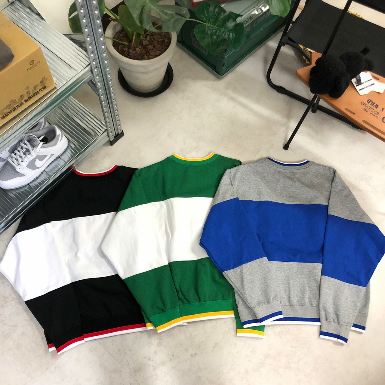 Duck Dude 達酷鴨 Quacer League C/N Sweat 拼色字母大學Tee I-2770003