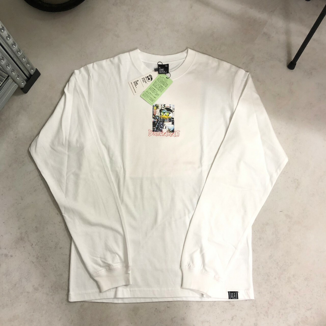 Duck Dude 達酷鴨 Dd Photo L/S TEE 相片珍奶薄長Tee I-0370013