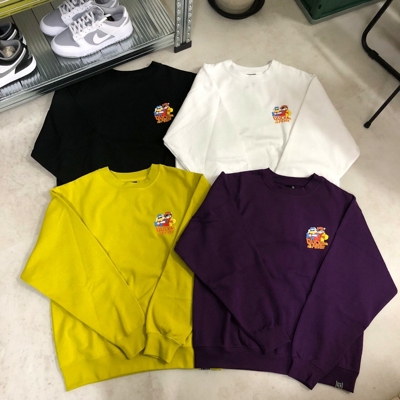 Duck Dude 達酷鴨 Duck To The Fever C/N Sweat 鴨子汽車大學Tee I-2770004