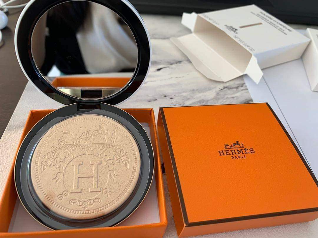 🧡Hermes Beauty Poudre d'orfèvre🌟打亮高光粉餅-香檳奶油色7g