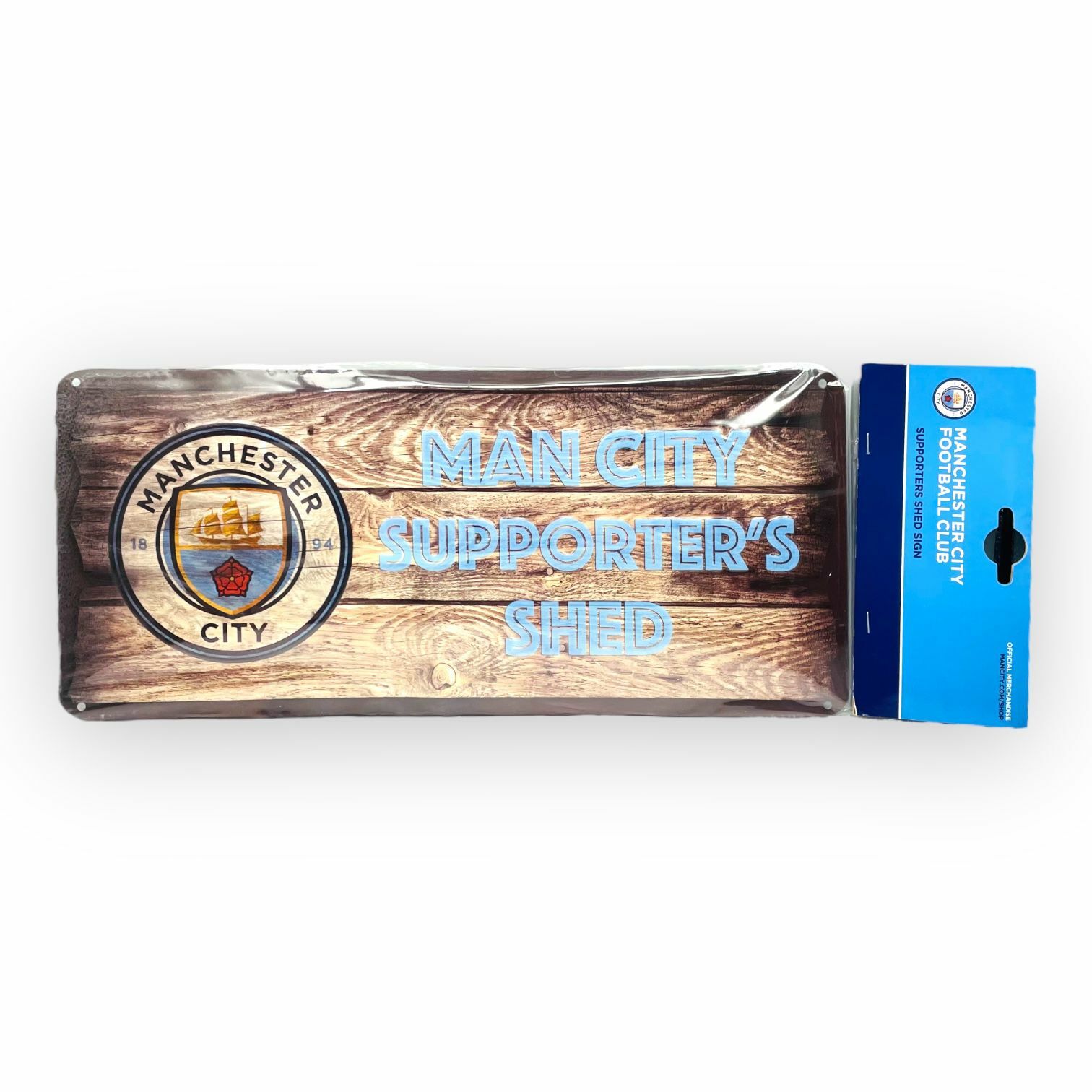 曼城木紋金屬路牌