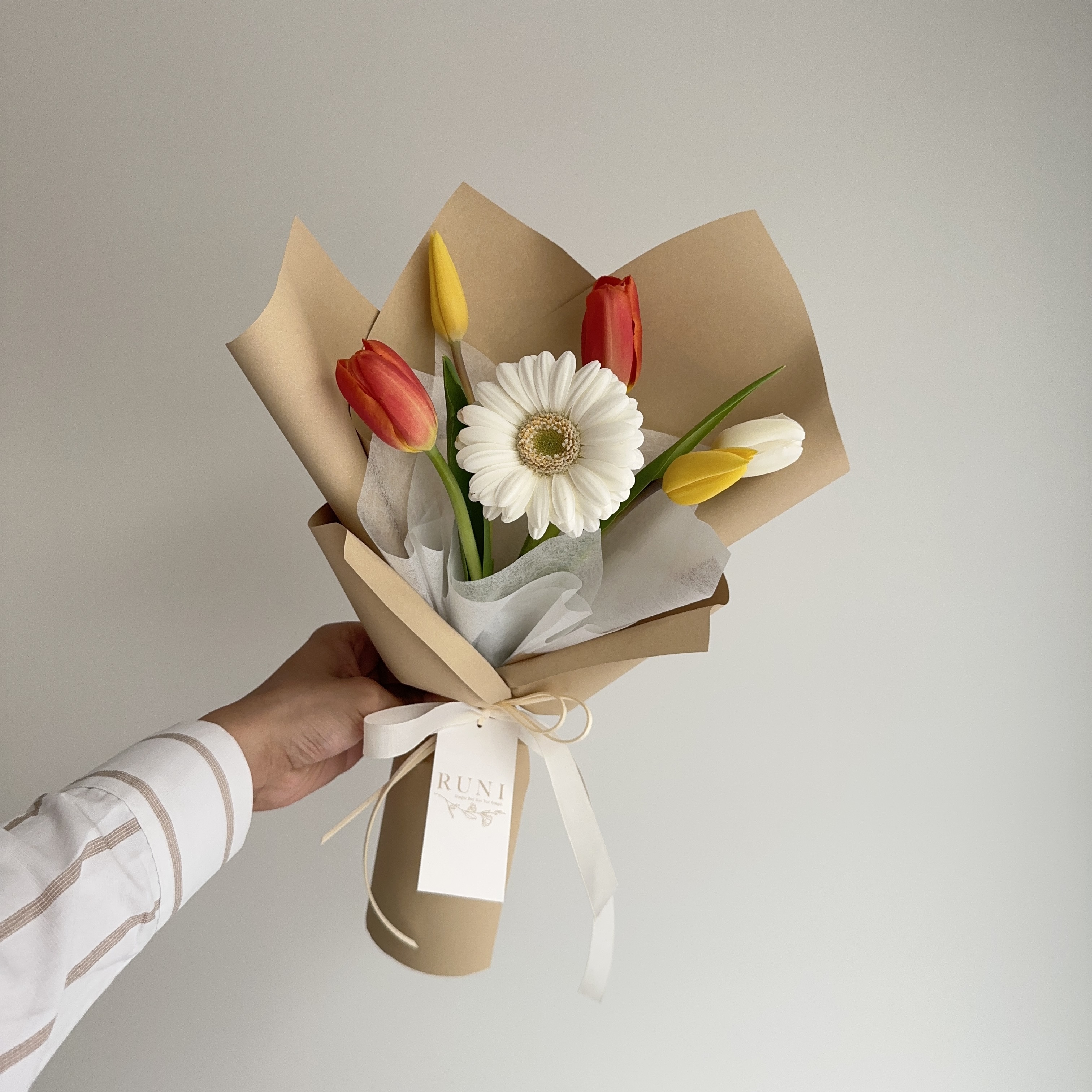 鬱金香太陽花束（多色可選）