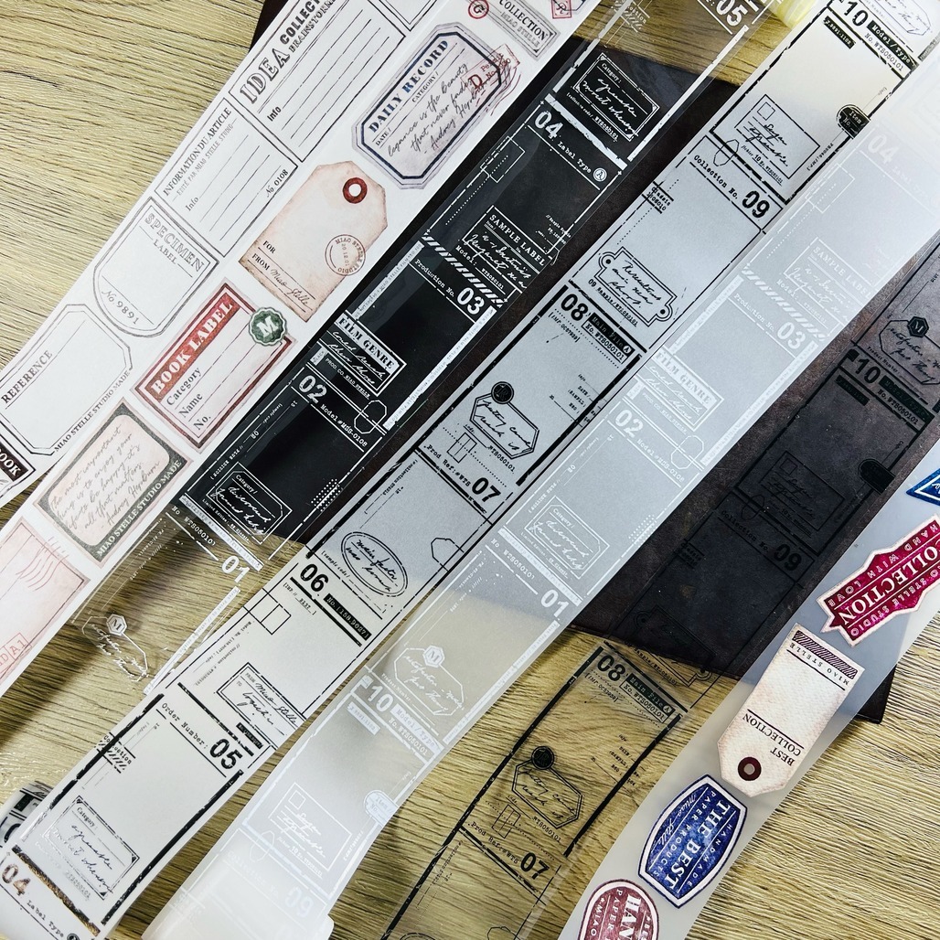 喵吉星．Vintage Label 復古標籤系列 1-4代 紙膠帶 <整捲/分裝>