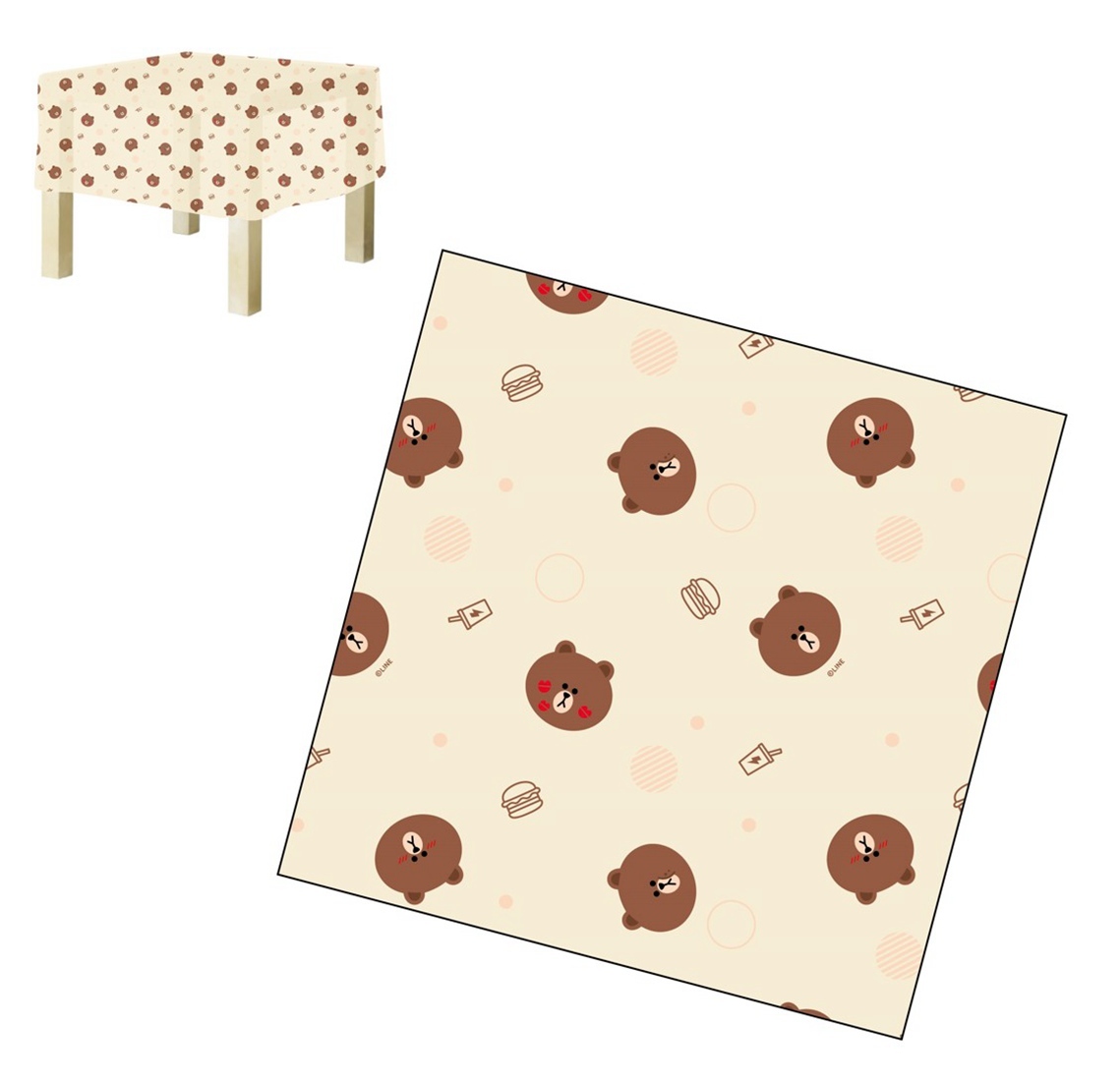 LINE FRIENDS - 桌布/枱布(正方)